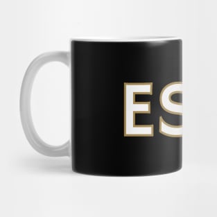 Myers Briggs Typography ESTJ Mug